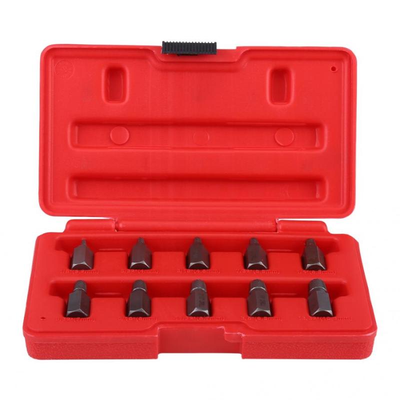 

10Pcs 3.2-10.3mm Screw Extractor Set for Rust Damaged Studs Bolt Remover Out