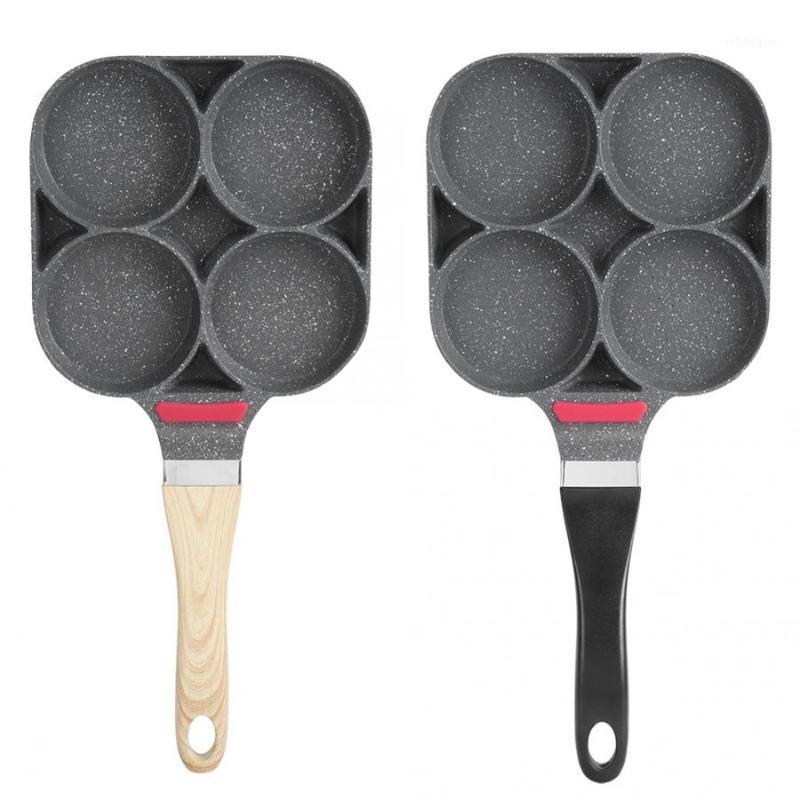 

Kitchen Breakfast Pancake Cooking Pan Aluminum Frying Pan Mold for Egg Hamburger with Handle1