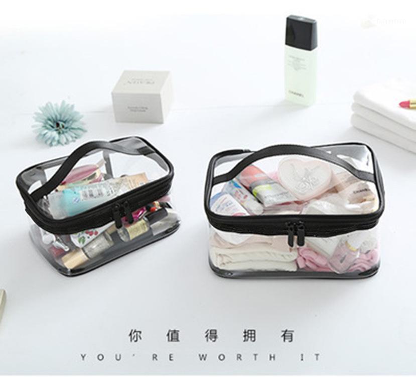

travel toiletry bags for men and women cosmetic bag hand bag waterproof transparent portable receive custom1, See chart