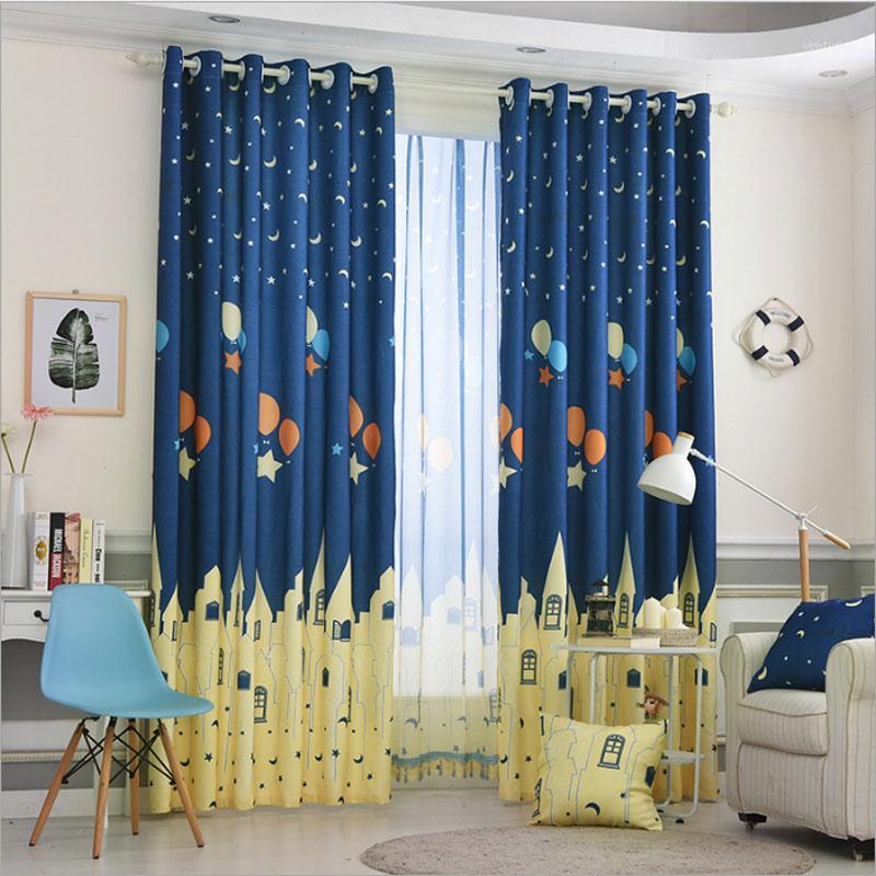 

Printed Blackout Children Curtains Window Curtain Decoration Draperies Living Room Bedroom Cortina Custom Made Curtain1, Colour 1