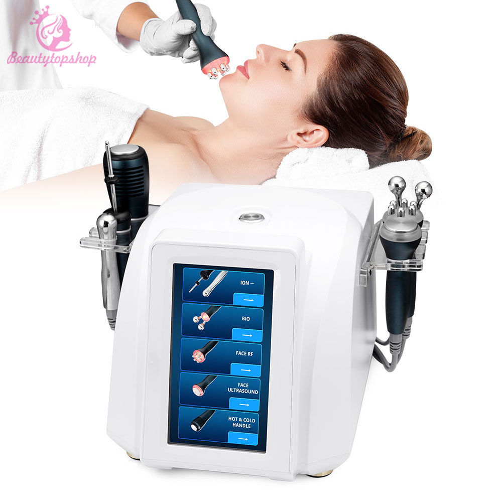 

5IN1 Face Ultrasonic Skin Care Machine RF Face Lifting BIO Microcurrent Slimming Machine For Weight Loss Skin Tightening