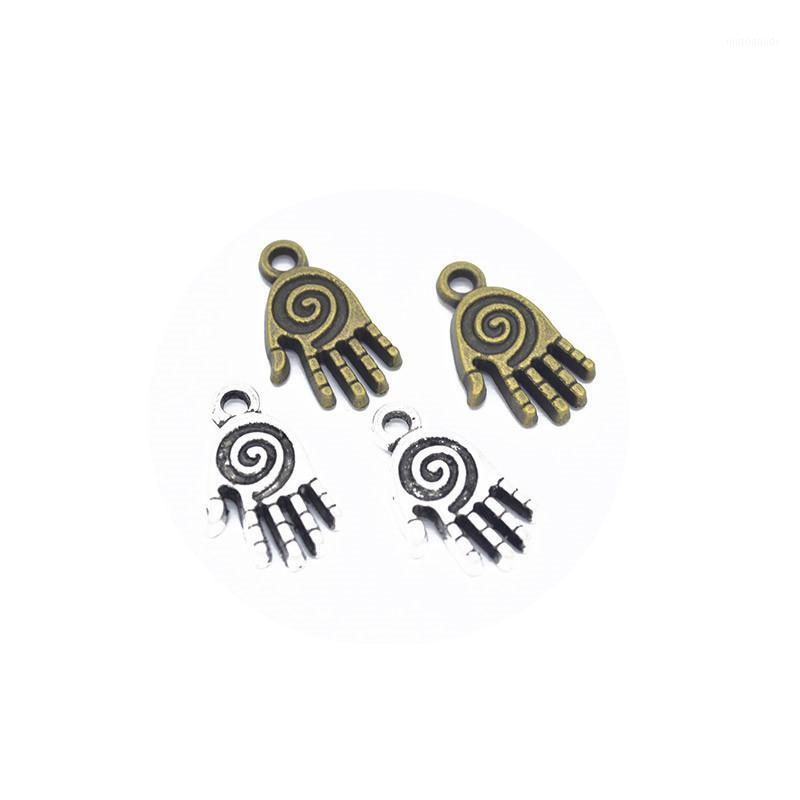 

25pcs Charms Hand 19x11mm Antique Silver Bronze Jewelry Making Charm Fit Earring Necklace Bracelet Handcraft1