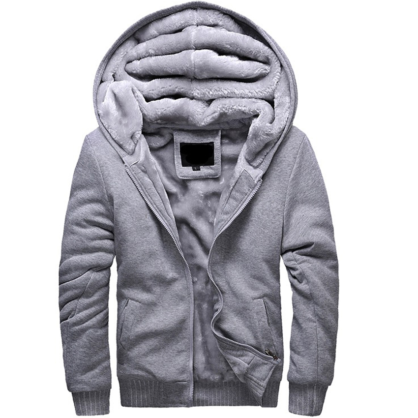 

2021 New Sportswear Winter Soft Jackets Solid Casual Men's Tracksuits Fleece Warm Homme Hoodies Thick Doyd, Red