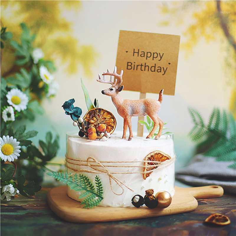 

Forest Style Leaves Swing Wicker Cake Topper for Birthday Party Decorations Baby Shower Bird Mold Dessert Baking Supplies1