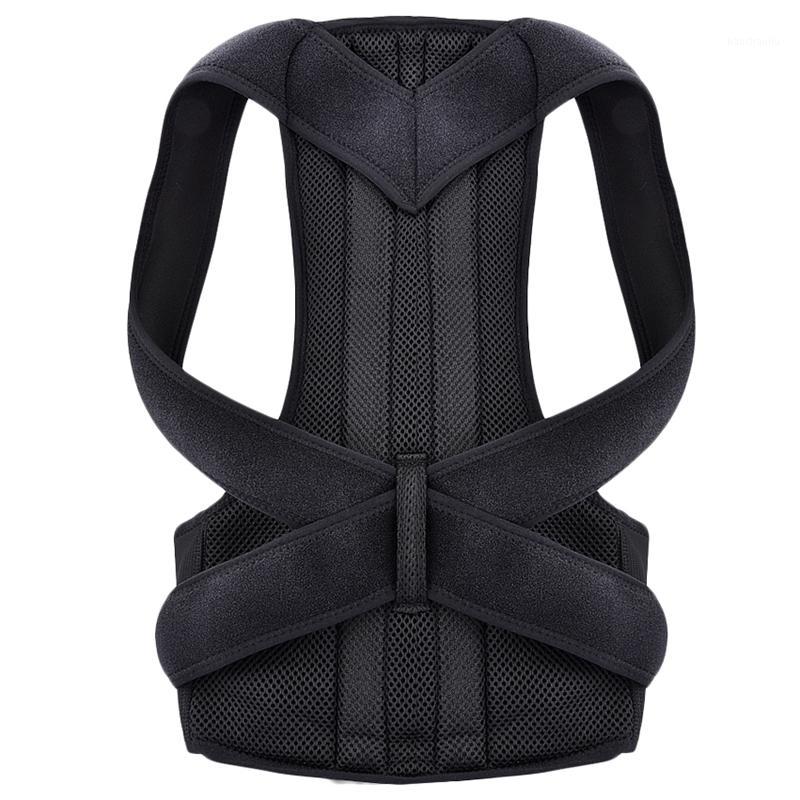 

Back Posture Corrector Shoulder Lumbar Brace Spine Support Belt Adjustable Adult Corset Posture Correction Belt Size M1, Black