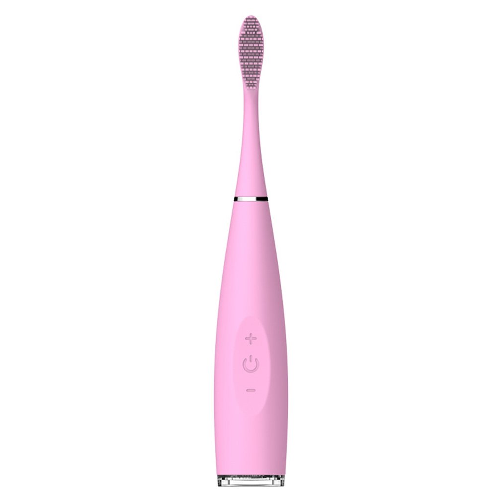 

1PC Electric Toothbrush USB Rechargeable Oral Hygiene Ultrasonic Vibration Cleaner Oral Hygiene Brush Head Pink