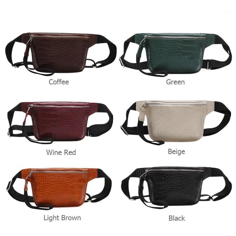 

Women Bag Alligator Pattern Waist Fanny Belt Packs Leather Chest Bags Multicolor Messenger Chest Bag clutch Bolsas Feminina1, Black