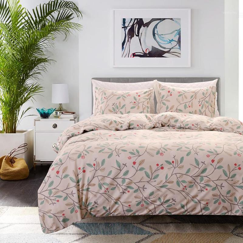 

Pastoral style home textile comforter bedding duvet cover sets Bedclothes Quilt Cover Pillow case1, Beige