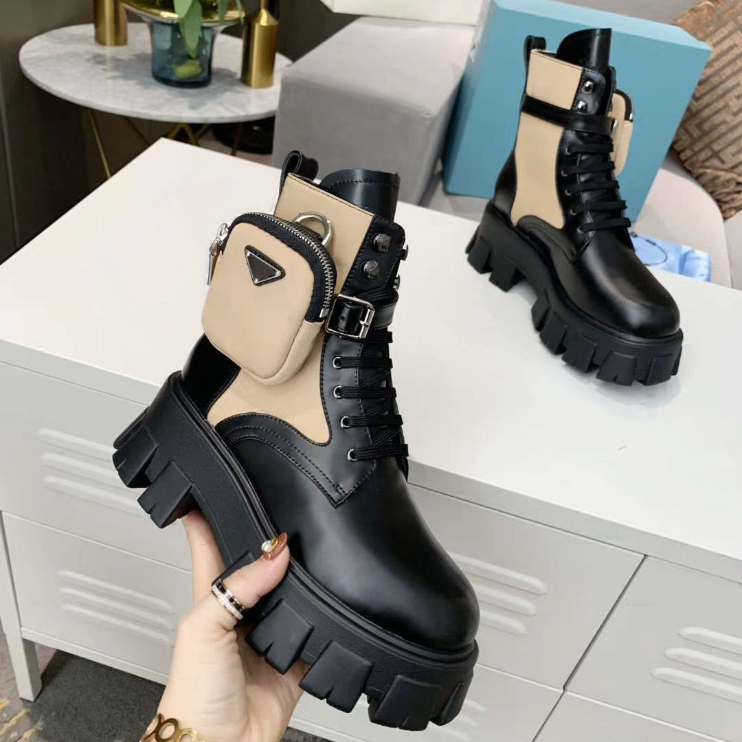 

0ss Rhombic Chain Designer Genuine Leather Womens Boots Luxury Splicing Middle Heel High Quality Short 3CM Heel Ankle Boots Box Size 35-41, Black cattle hide