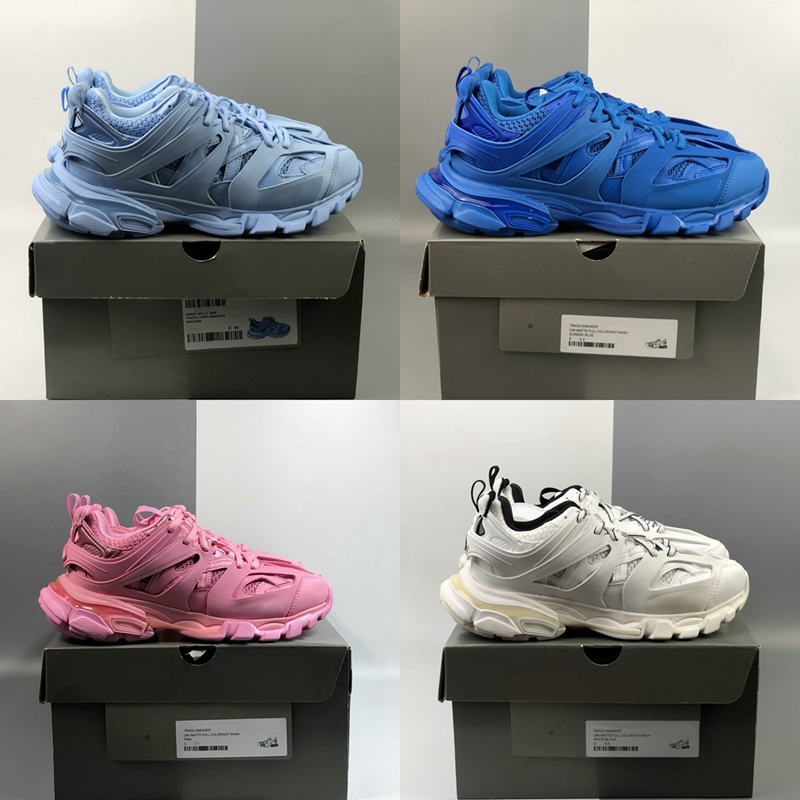 

Track 3.0 Gomma Maille Tess S Paris Triple S Sneaker Women Mens Running Shoes Sport Trainers Blue Pink Yellow White des Chaussures, 07