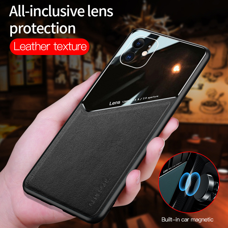 

Phone Case for iPhone 12 11 mini Pro MAX XS XR 7 8 plus SE 2 leather magnet case for Galaxy S20 FE