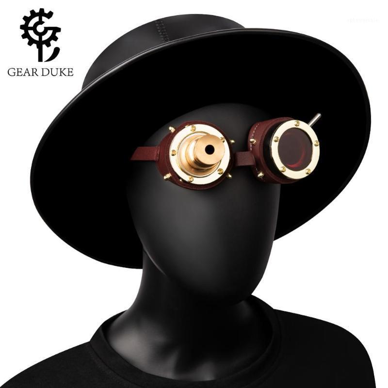 

GEARDUKE Cosplay Vintage Victorian Rivet Steampunk Goggles Glasses metal Cyber Gothic Freeshipping&Wholesale1