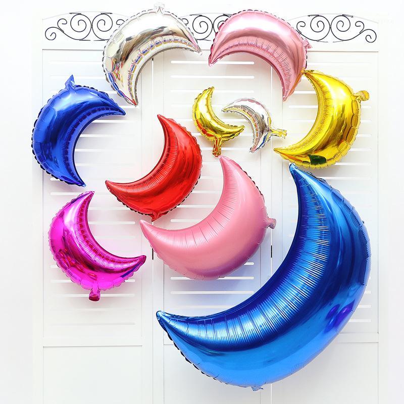 

24inch Big Moon Foil Balloons Wedding Birthday Party 36inch crown Helium Globos Decoration Baby shower balon Pink Silver1