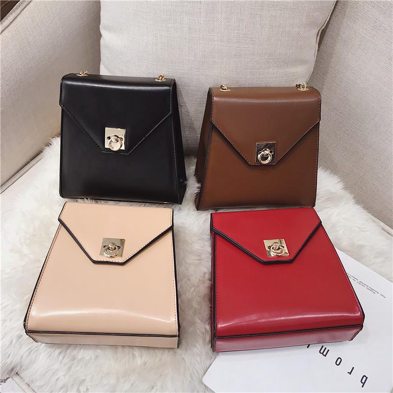 

2021 Fashion Luxury Women Shoulder Small Square Bag Lady Casual Messenger Handbag Female Red Leather Prom Flap Crossbody Bags, Black
