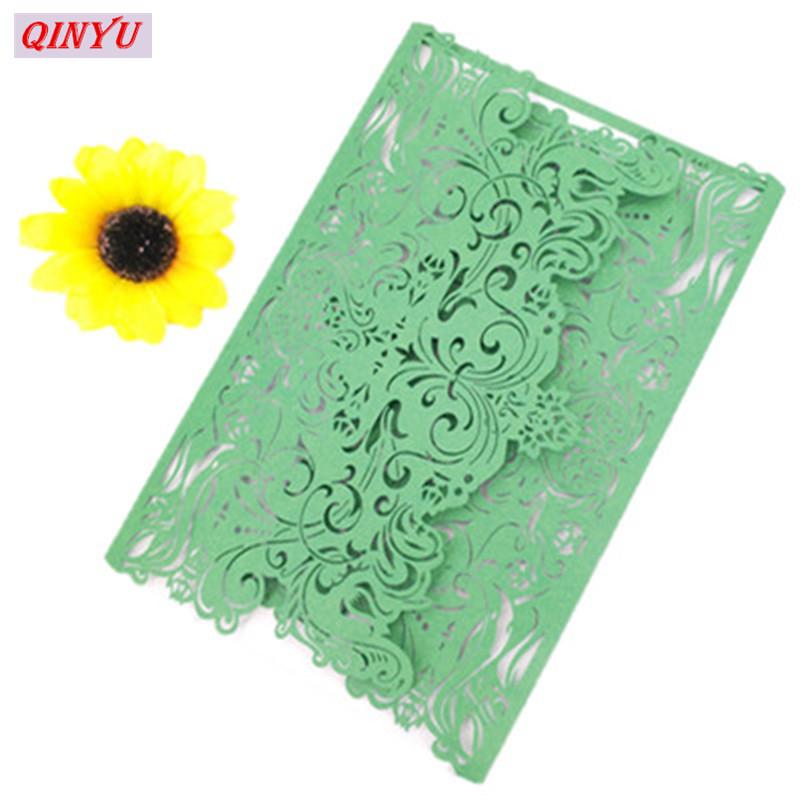 

10/30pcs Gold Blue Silver Pearlscent Paper Laser Cut Wedding Invitation Card Pearlscent Paper Wedding Decor Party Supplies 6z