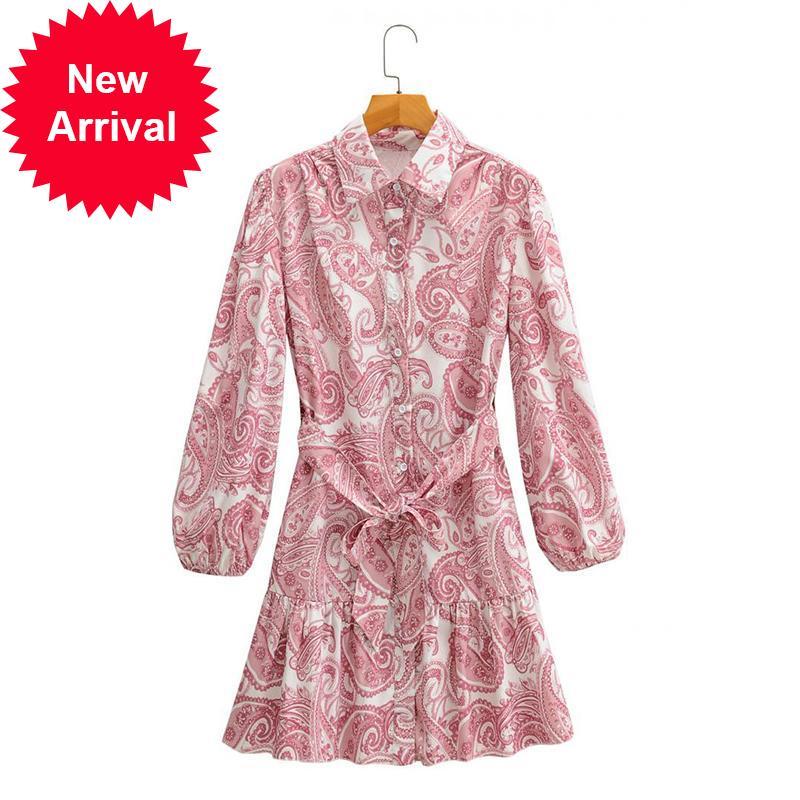 

2021 New Dresses Vintage Designer Party European Fall Women with Long Sleeve Red Mini-dress Dress of Tx2b, Blue