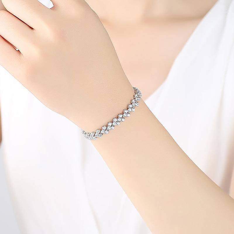 

Fashion Rhinestone Zircon Buckle Bracelet Bangles Charm Women DIY Jewelry Gifts1