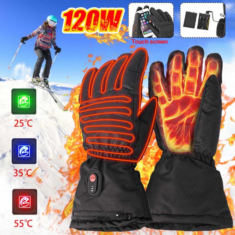 

1 Pair 3 Level Winter Hand Warmer Touch Screen Electric Thermal Heated Gloves Battery Powered Motorcycle Racing Skiing Gloves, Battery box only