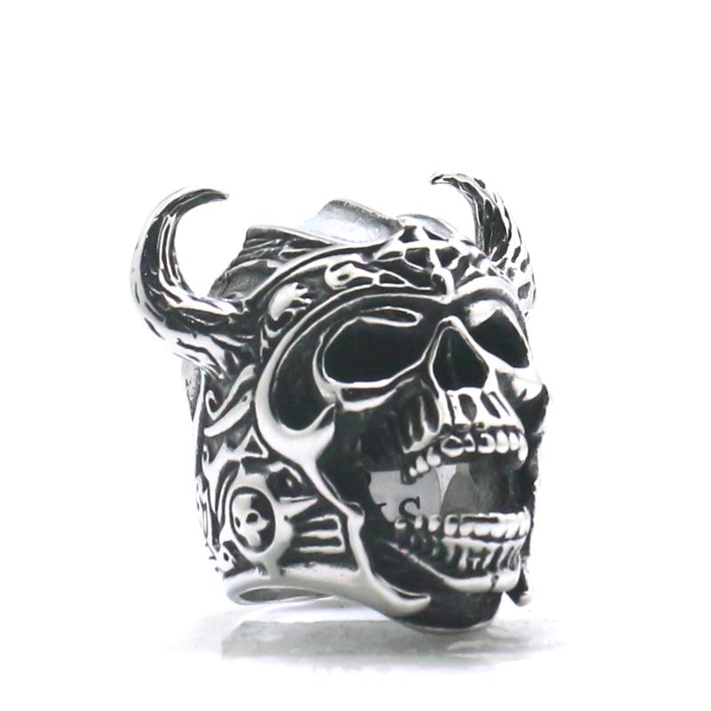 

316L Stainless Steel Punk Gothic Cool Skull Ring