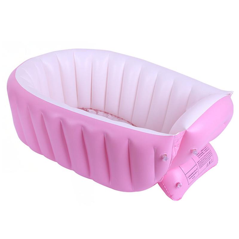 

Bathing Tubs & Seats Baby Bath Tub Born Children Inflatable Folding Shower Infant Support Thickening Washbowl Summer