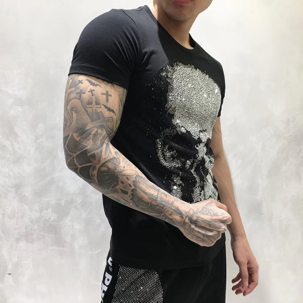 

Men T-shirt Women Printed Graphic Round Neck Pure Cotton Couple Shirt Unisex Printing Casual Camisas Hombre Dy98672 Kjav, Black