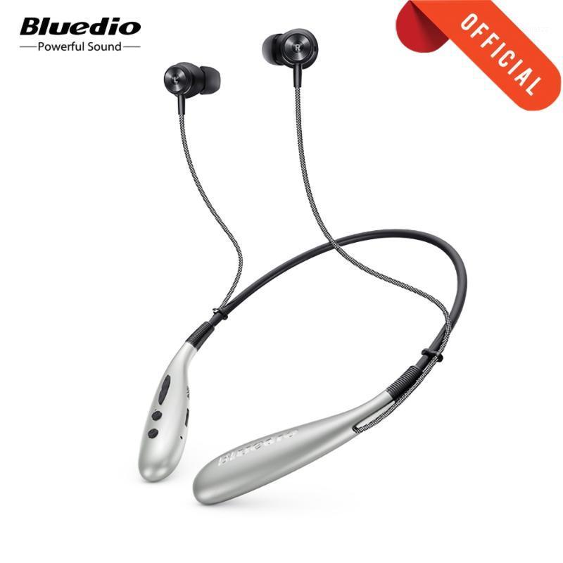 

Bluedio HN+ bluetooth earphone Neckband wireless headset magnet SD card slot With mic earpiece Sport earbuds HN Plus headphones1, Black