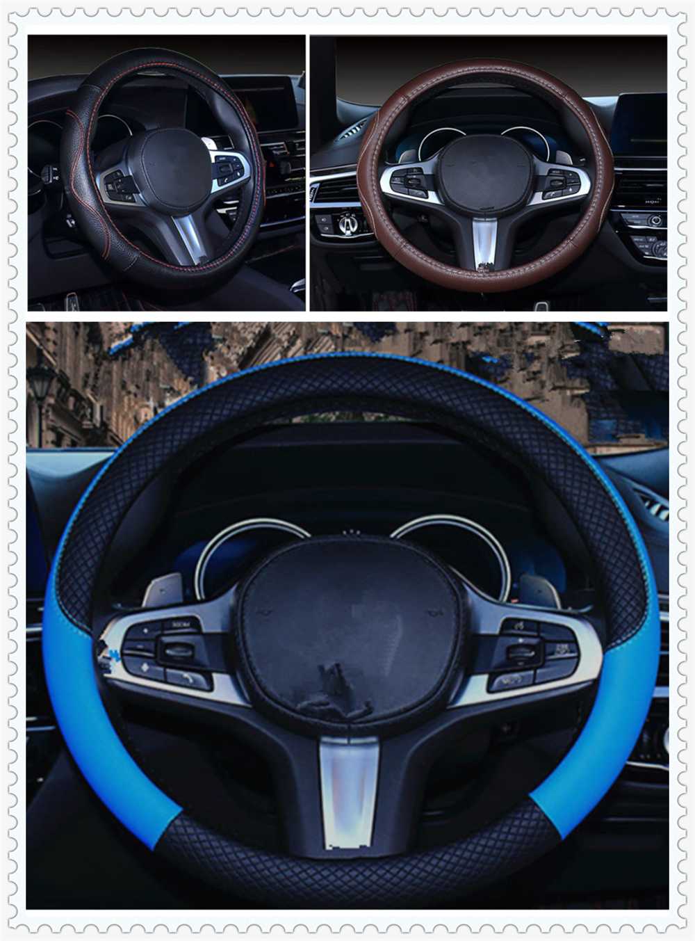 

car auto steering wheel cover 38 cm or 15 inch leather PU for LF-Gh SC IS250C HS SC430 LS600h