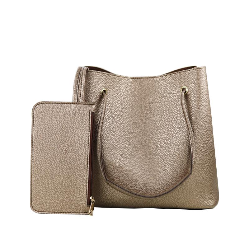 

Top-handle Bag New Fashion Women Bucket Bag High Quality Women's Shoulder Bags Crossbody for Women Messenger Composite Purse, Black