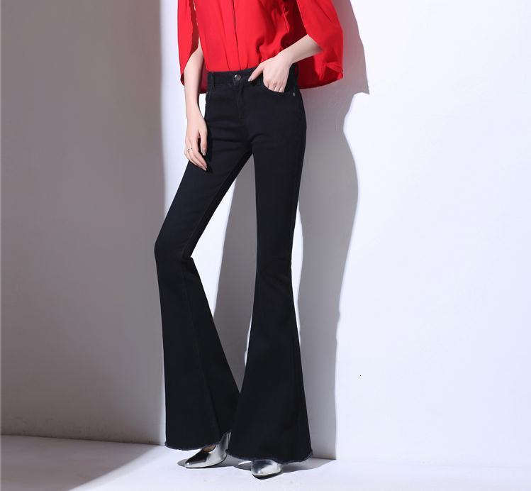 

From Woman New Speaker Black Stretch Jeans Was Thin V6ea