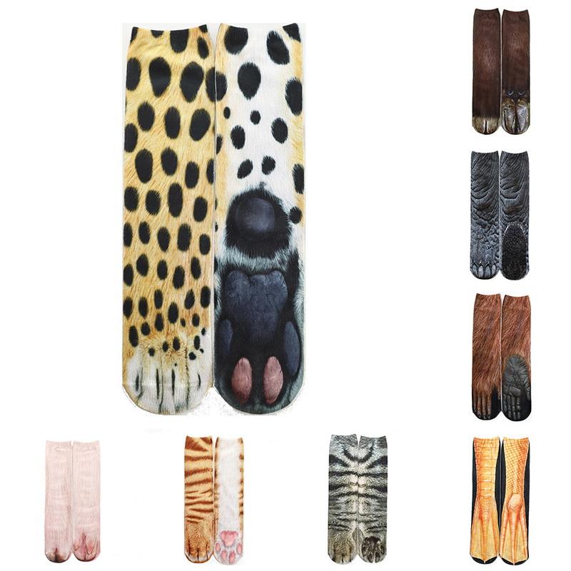 

Cotton Socks Women Funny Print Animal Socks Unisex New 3D Print Crew Long Stocks Elastic Sock Cute Fashion Casual Soft Sock, 08 short 20cm