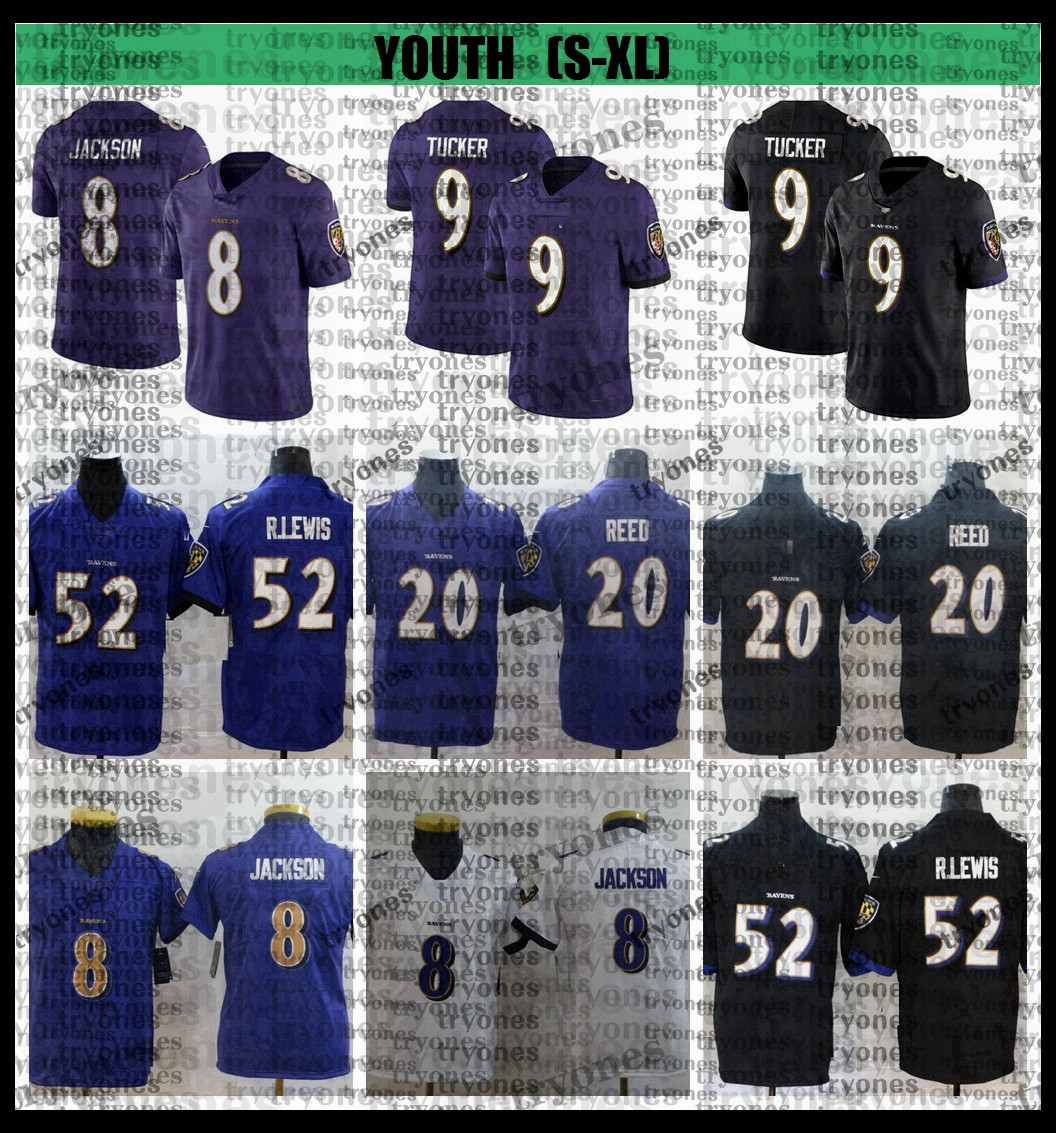 lamar jackson jersey stitched black