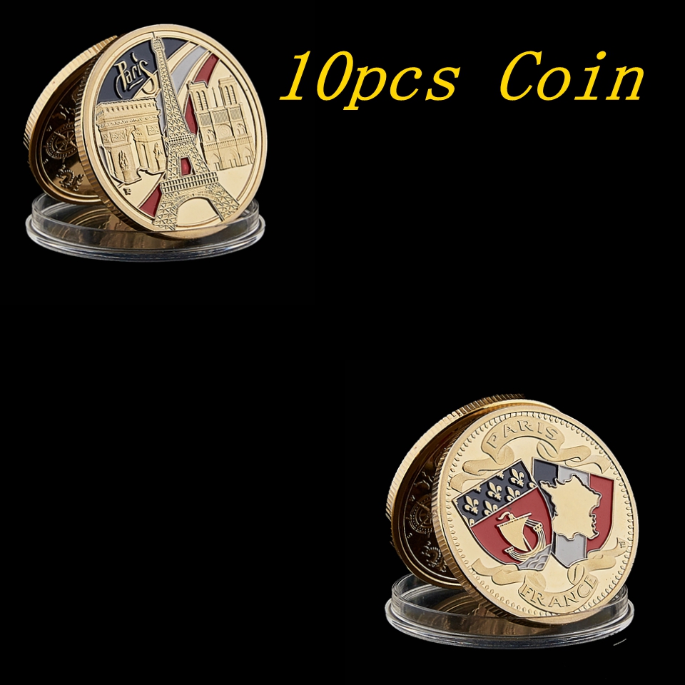 10pcs 1889 100th Anniversary French Revolution of France Triumphal Arch Craft Souvenir Coin Business Gifts-image-601901155