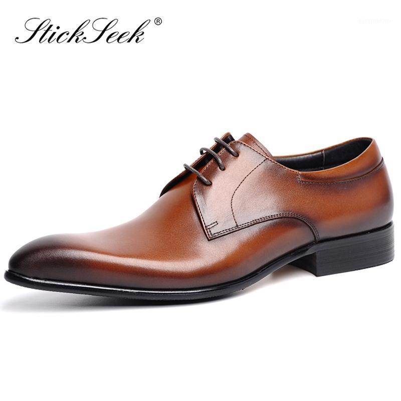 

New Classic Genuine Leather Man Formal Dress Party Shoes Pointed Toe Laces Handmade Men's Derby Wedding Bridal Oxfords WF1301, Brown shoes