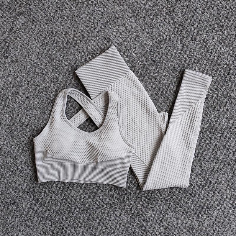 

High Waist Leggings+Sport Bra Women Seamless Yoga Set Fitness Clothing Gym Suits Workout Clothes Woman Jogging Sportwear1, Braorange