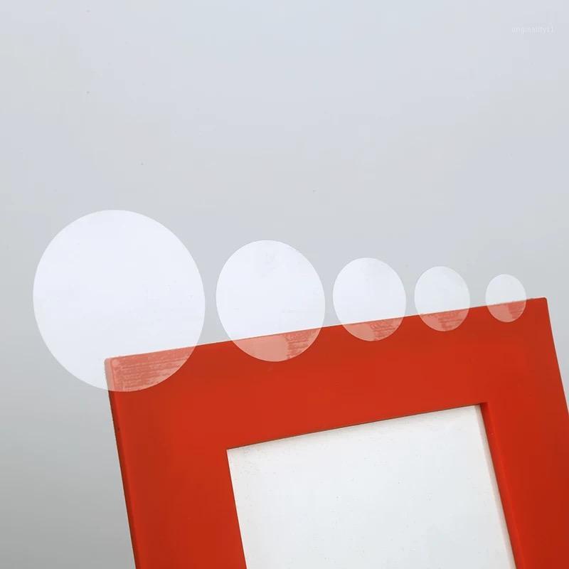

1.3/1.6/1.9/2.5/3.2/5cm Round circle Blank Transparent self Adhesive Labels Seal Stickers clear plastic PVC Sealing sticker1