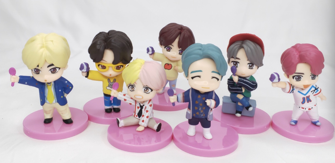 

7pcs/lot free shipping House of BTS Pop-up mini Figure version7, Multicolor