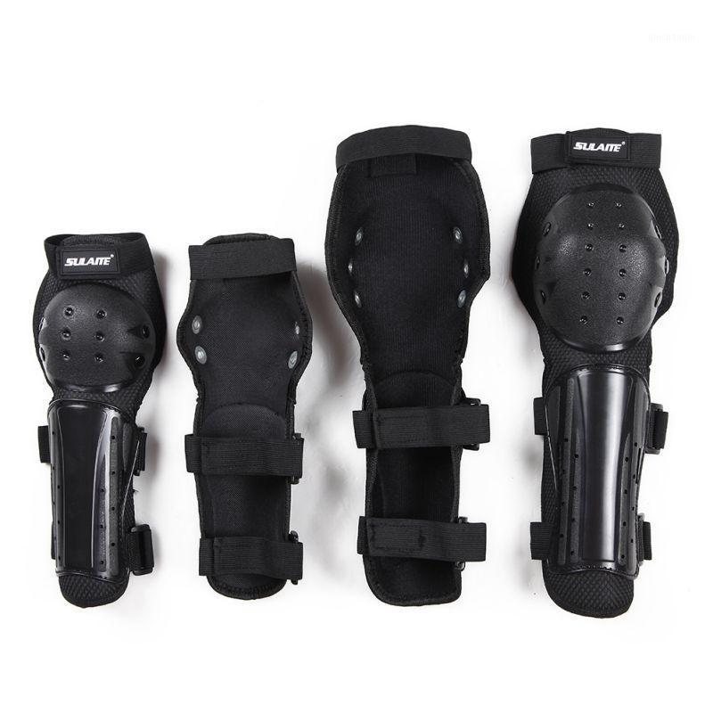 

4pcs/set Bicycle Racing Knee Pads Protective Guards Armor Gear PE Skateboarding Protector set Elbow Knee Arm1, Qj0892b