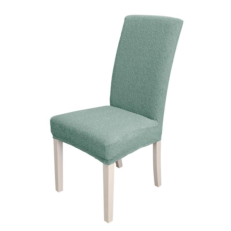 

4pcs Banquet Furniture Protector High Stretch Dining Room Slipcover Soft Chair Cover Removable Washable Home Decor Jacquard