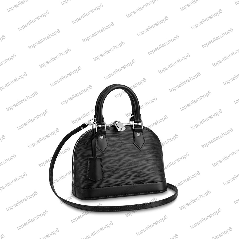 

M40862 M40302 ALMA BB PM bag emblematic textured cowhide key bell studs top handle women designer handbag messenger purse crossbody, 3 m41160 alma bb maroon