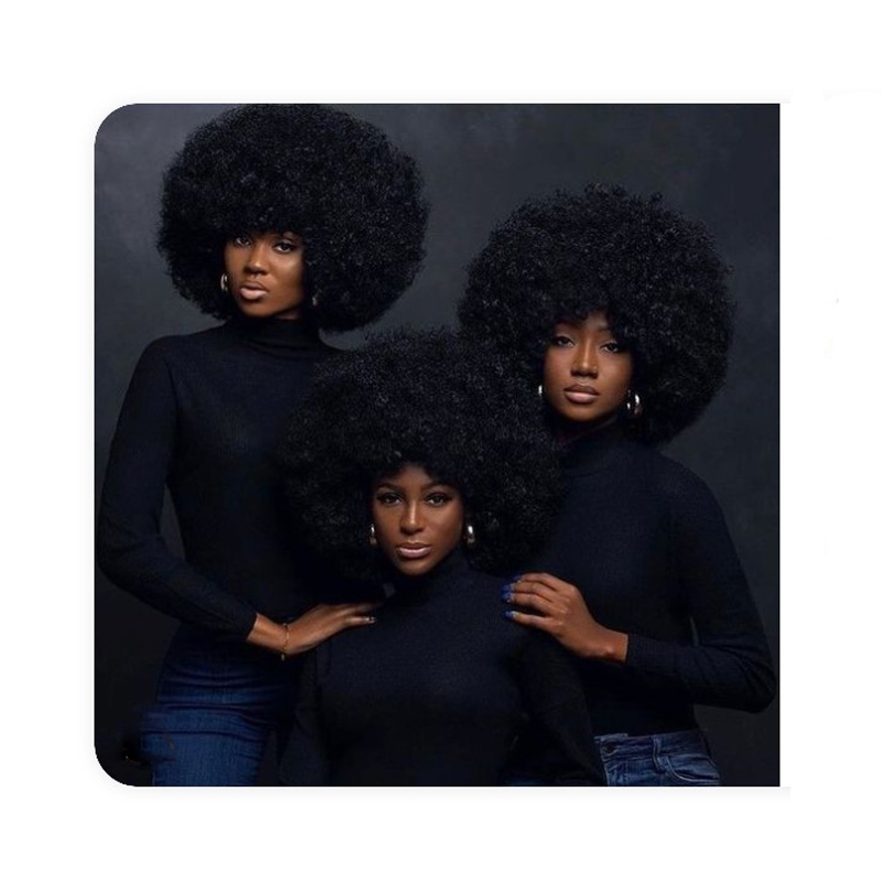 

Afro Wig Women Short Human Hair Wigs For Women Kinky Curly Brazilian Hair Wig For Party Dance Curly Wigs, Black