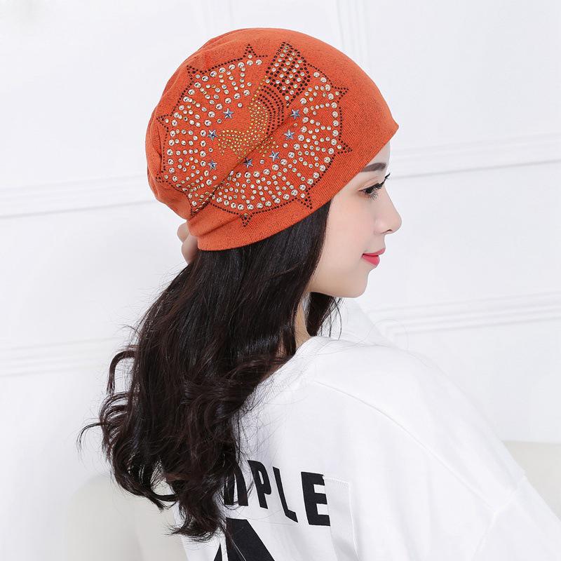 

2020 Fashion Beanie Bonnet Autumn And Winter Caps knitted Hip-hop Cap Butterfly Rhinestone Hats For Women Female Warm Skullies, 01 white