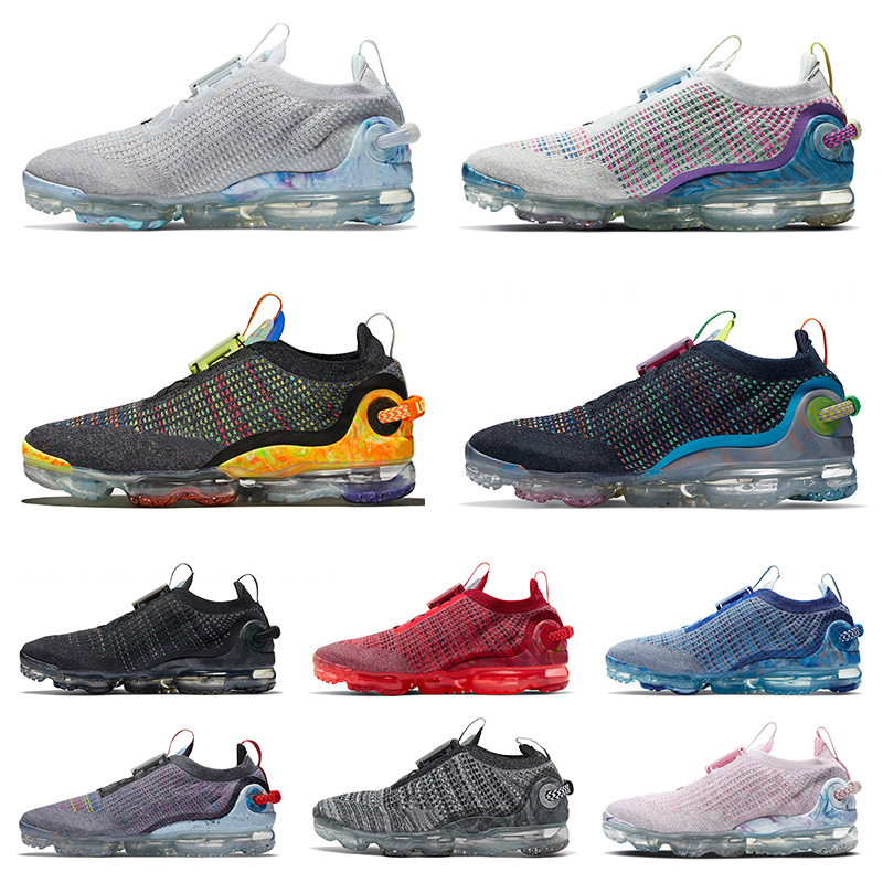 

new arrival 2020 fly knit cushion sneakers mens womens running shoes Deep Royal Blue Triple Black Summit White Men Trainers Size 36-45, D2 deep royal blue 36-45