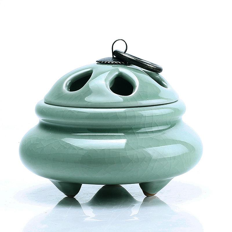 

Zen Classical Style Creamic Incenser Burner Household Buddhist Temple Small Censer