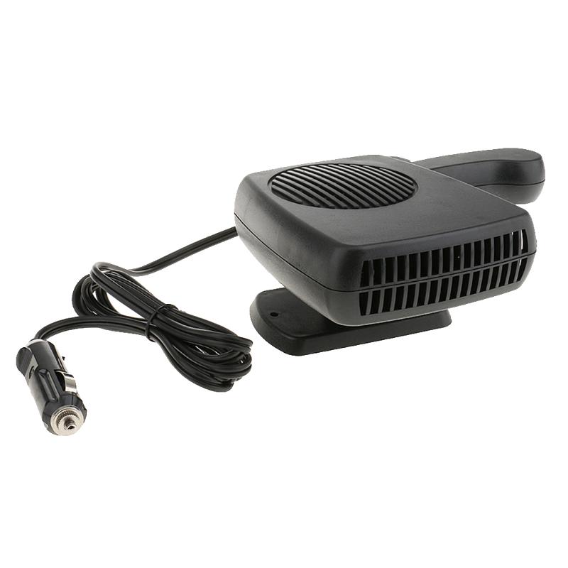 

Portable Car Auto Heating Cooling Fan Wide Outlet, Car Vehicle Heater Fan Defroster Demister Winter 12V 200W, Pack of 1, Black