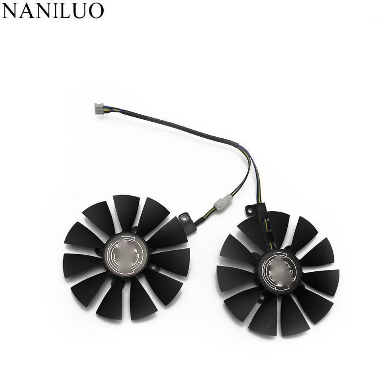 

New 87MM PLD09210S12HH DC 12V 0.50A Cooler Fan For ASUS Strix GTX 1050 1060 1070 1080 GTX 970 RX 480 Graphics Card Cooling Fan1