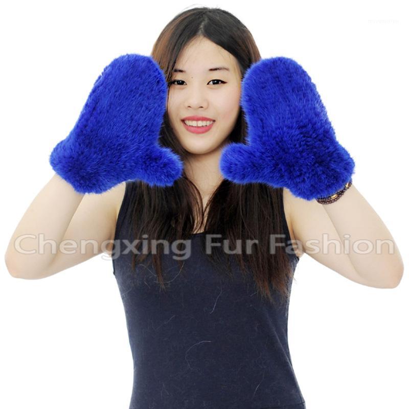 

CX-A-60K Brand Fashion Winter women 100% Gloves Knitted Thick Warm Fur Gloves & Mittens1