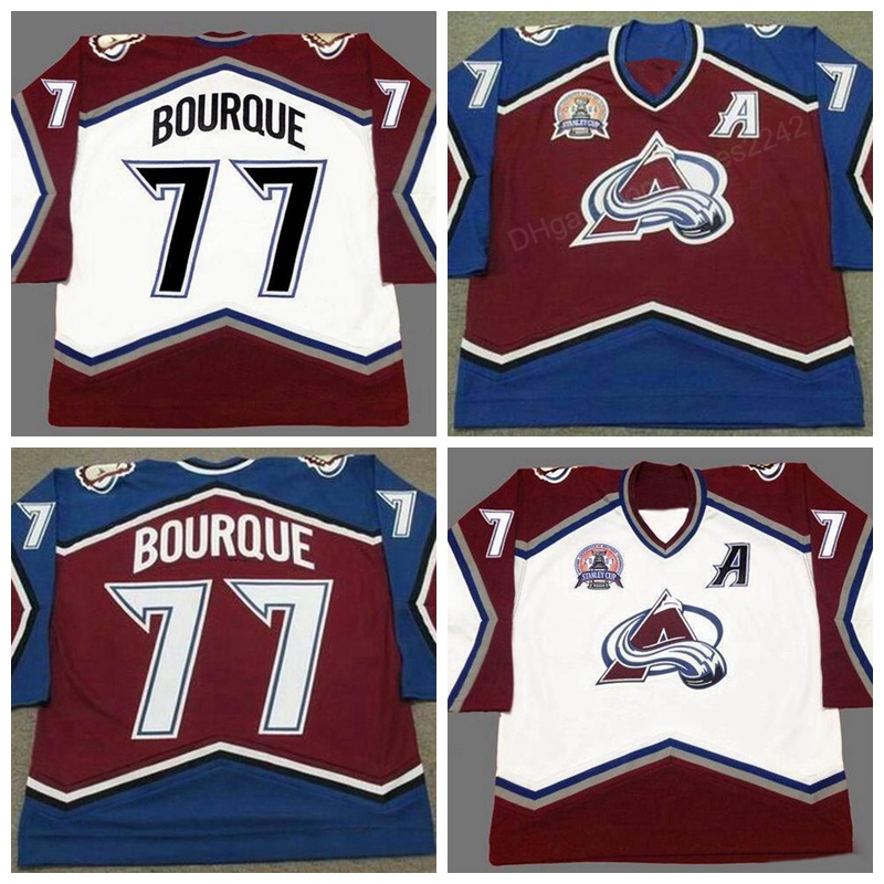 

Cheap Custom Retro #77 RAYMOND BOURQUE hockey Jersey Men's Stitched Any Size 2XS-5XL Name Or Number jersey Top Quality, Black;red