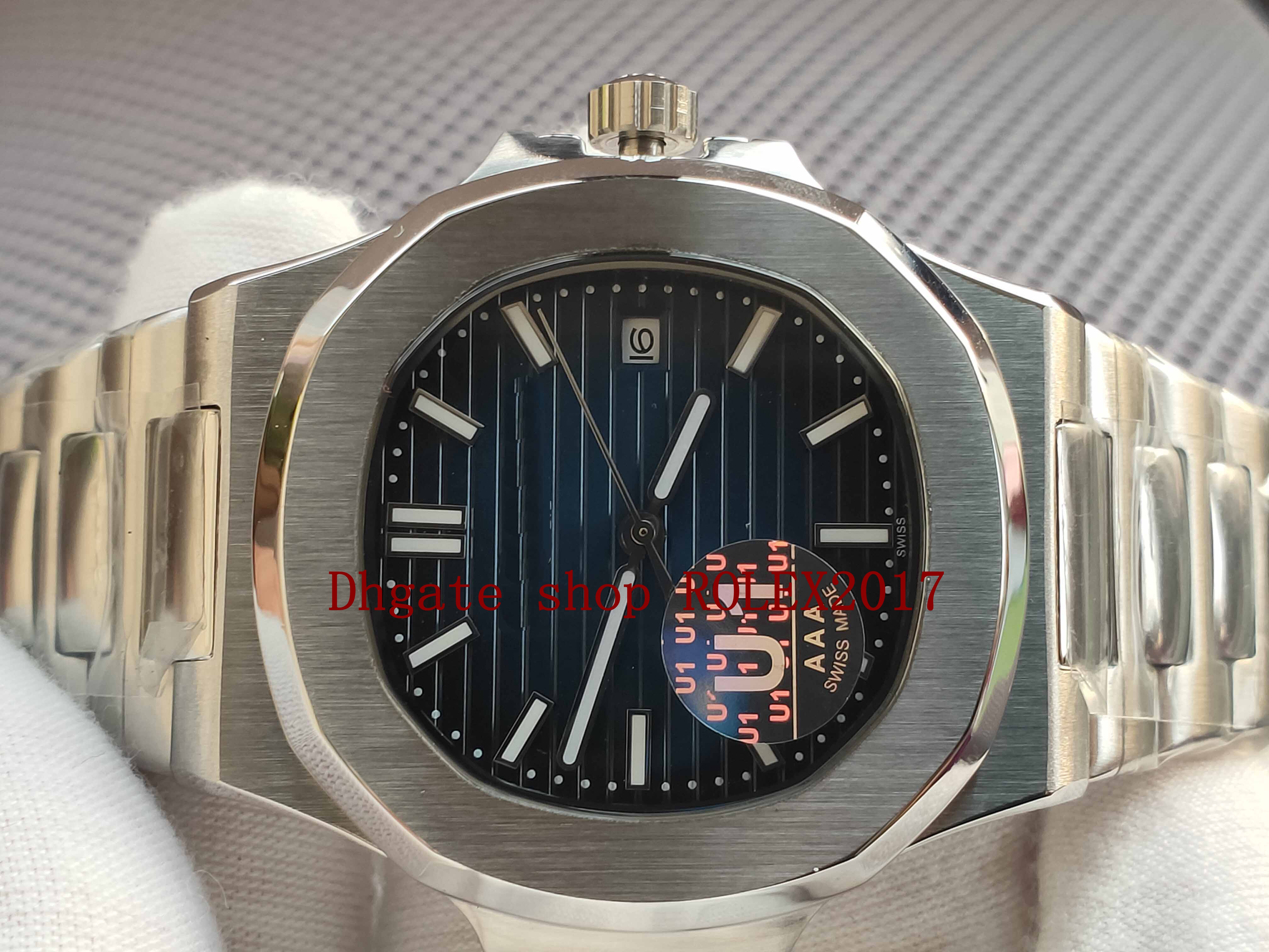 

U1 Factory Watch Mens 5711/1A 010 Movement 40mm Blue Dial Classic Mechanical Transparent Automatic Mens Watch Watches