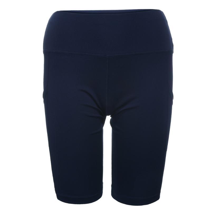 

Sexy Yoga Shorts Women Solid Color Sports Wear Fitness Short Pants Female Push Up Gym Clothing Elastic Breathable #Zer, Blue