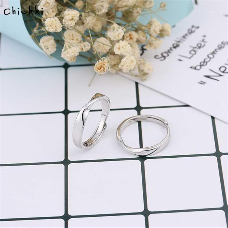

2018 Copper Couple Rings Opening Hipster Mobius Ring For Women Men Minimalist Adjustable All-Match Jewelry Student Gift1